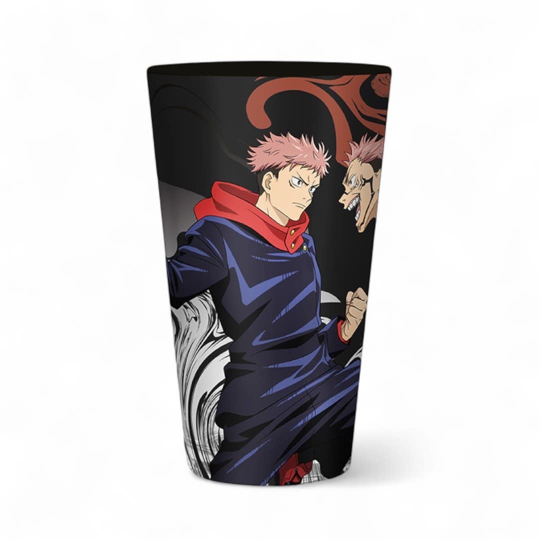 JUJUTSU KAISEN - Large Glass - 400ml - Itadori vs Sukuna - Fans Geek Store