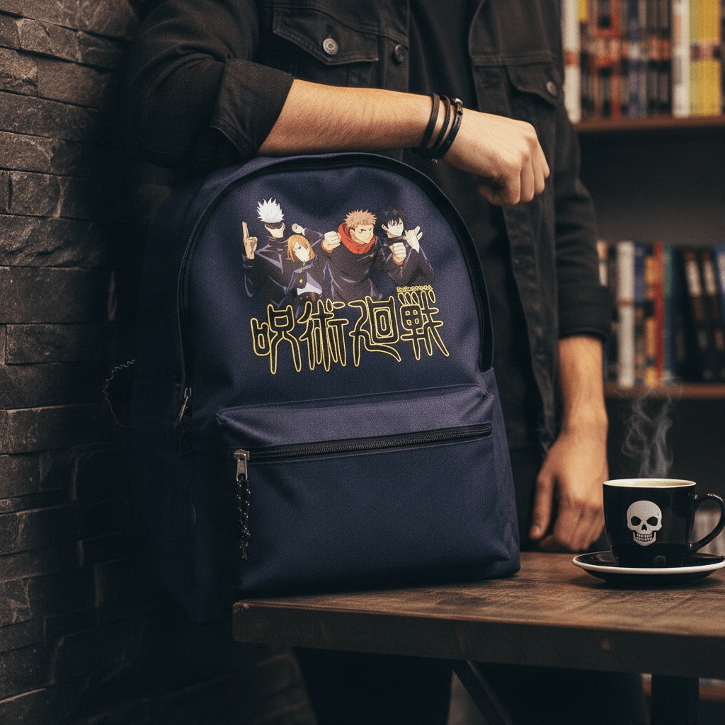 Jujutsu Kaisen rugzak met Gojo en team – 18 liter - Fans Geek Storeproduct_type#ABYstyle