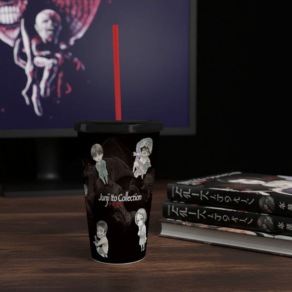 Junji Ito Chibi Art Tumbler met Rietje (470 ml) - Fans Geek Storeproduct_typeABYstyle