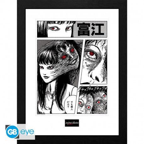 Junji Ito Ingelijste Print Tomie GB Eye 30x40cm