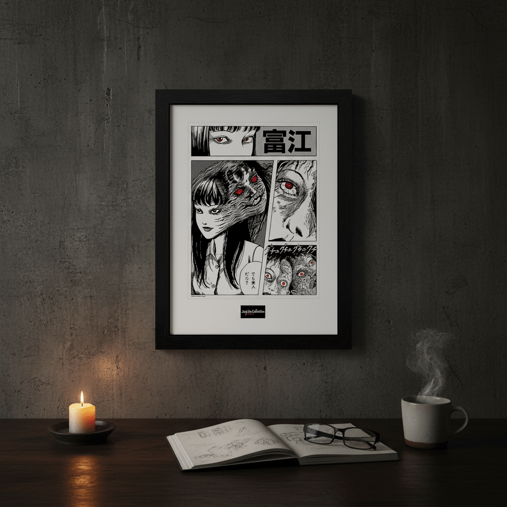 Junji Ito Tomie Ingelijste Print (30.5 x 40.6 cm) - Fans Geek Storeproduct_typeGB Eye