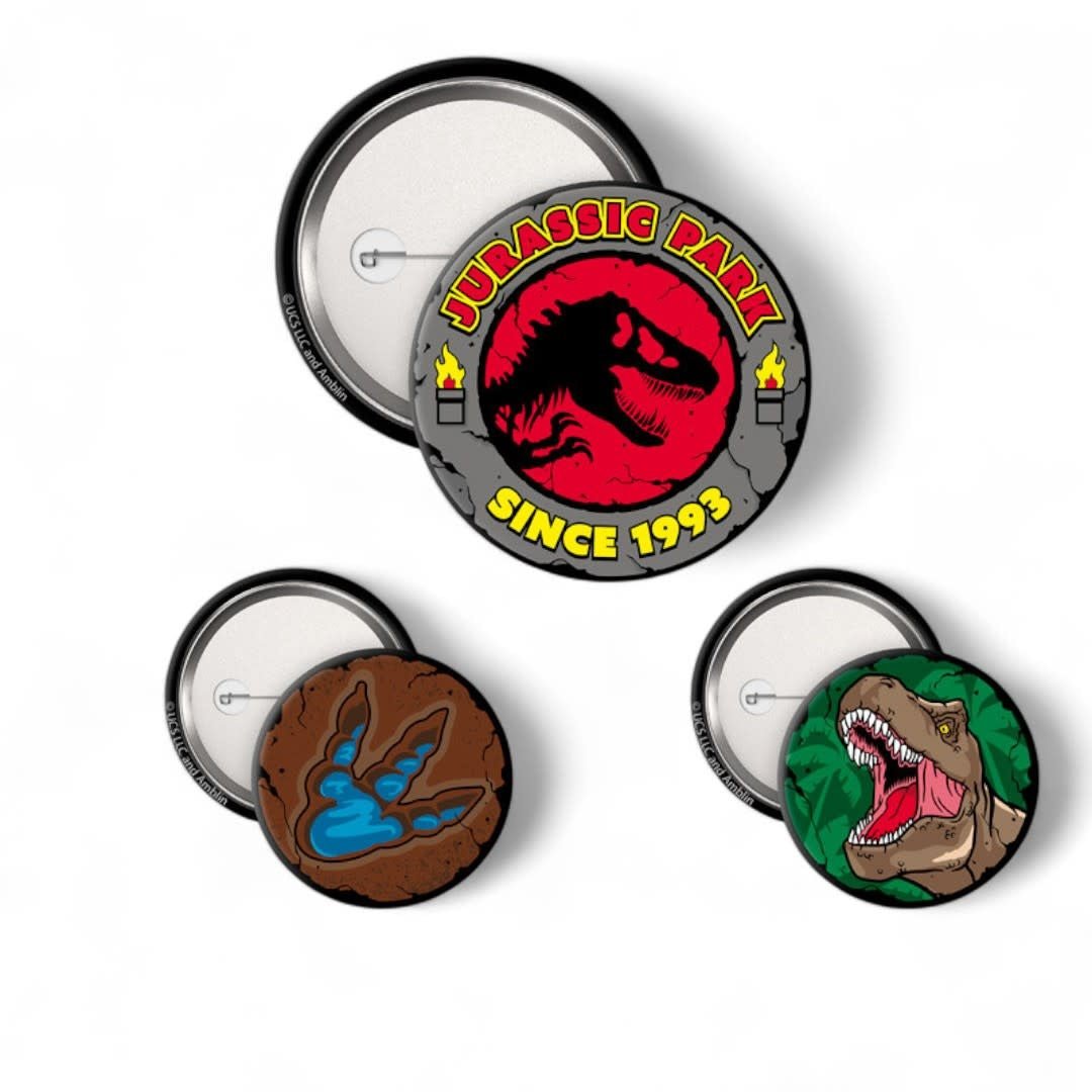 JURASSIC PARK - Badge Pack - Logo T - Rex - Fans Geek Store