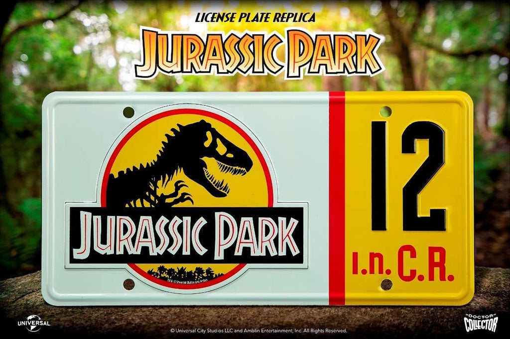 Jurassic Park: Dennis Nedry License Plate Replica - Fans Geek Store