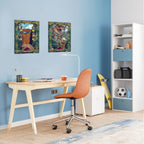 JURASSIC PARK - Set 2 Posters 52x38 - Gates and Biodiversity - Fans Geek Store