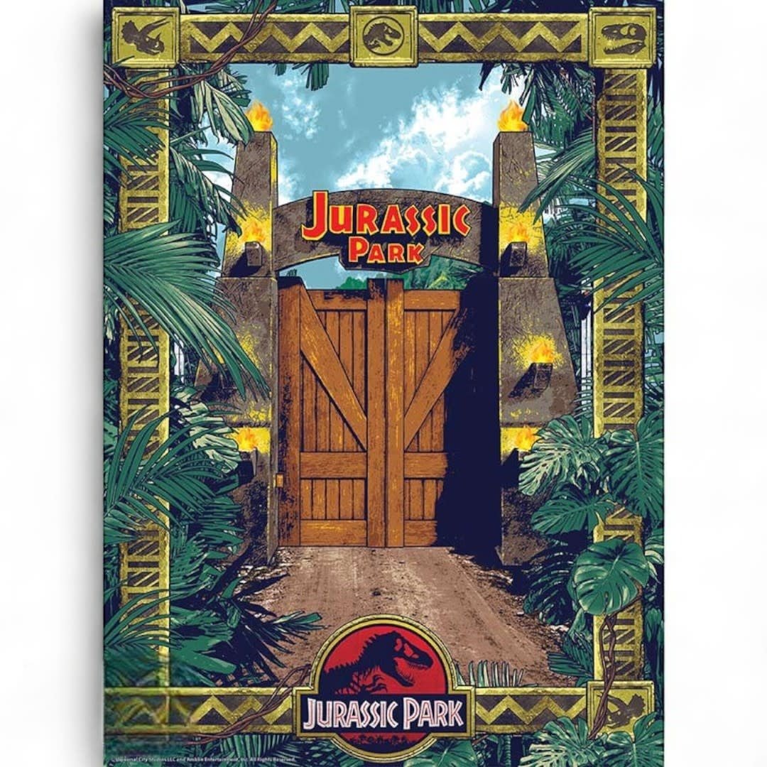 JURASSIC PARK - Set 2 Posters 52x38 - Gates and Biodiversity - Fans Geek Store