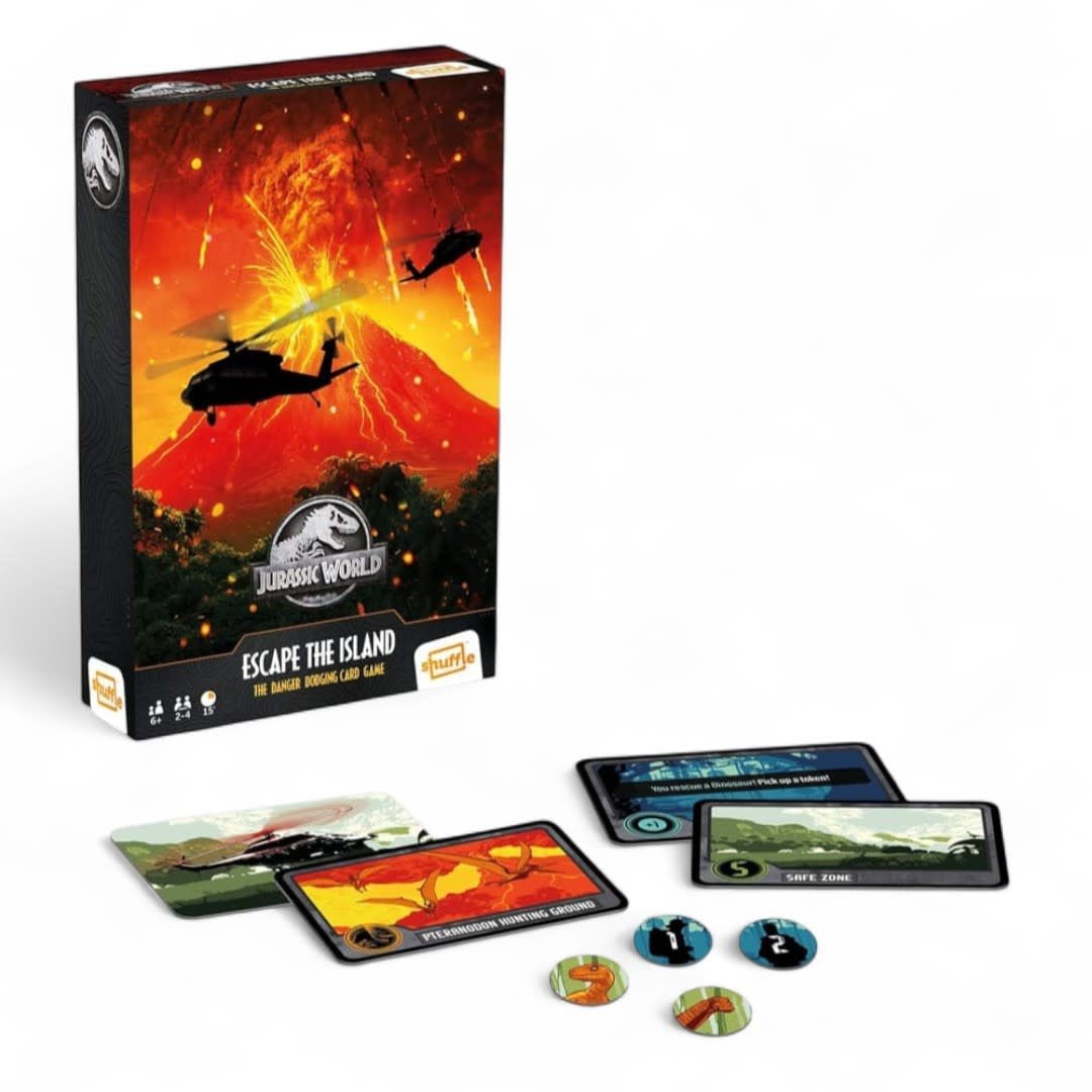 Jurassic World Shuffle Card Game Escape The Island - Fans Geek Store