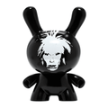 Andy Warhol: Fright Wig Self - Portrait Monochrome Edition 8 inch Dunny - Fans Geek Store