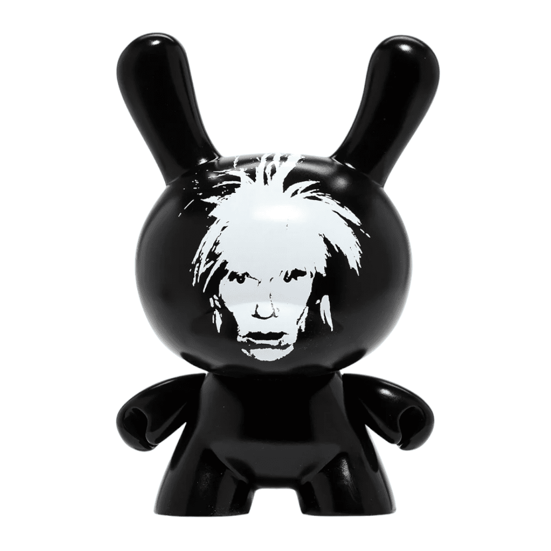 Andy Warhol: Fright Wig Self - Portrait Monochrome Edition 8 inch Dunny - Fans Geek Store