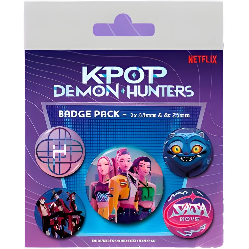 KPop Demon Hunters Pin - Back Buttons 5 - Pack – Officieel Gelicentieerd - Fans Geek Storeproduct_typePyramid International