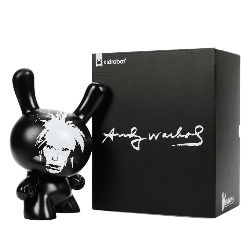 Andy Warhol: Fright Wig Self - Portrait Monochrome Edition 8 inch Dunny - Fans Geek Store