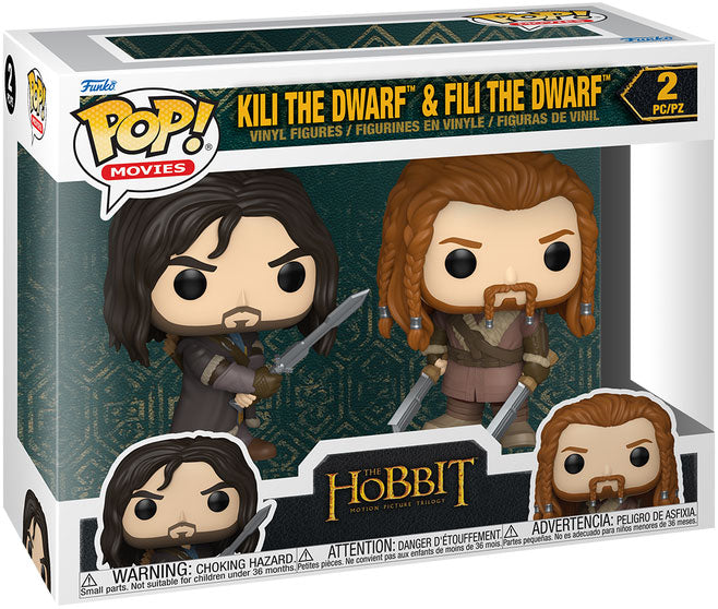 The Hobbit Funko POP! Vinyl Figuur Kíli en Fíli 2-Pack 10cm