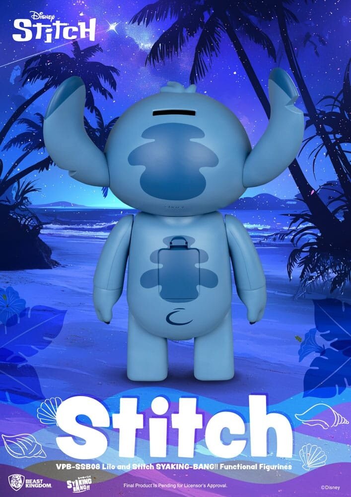 Lilo & Stitch Syaking Bang Vinyl Bank Stitch 30 cm - Fans Geek Storeproduct_typeBeast Kingdom