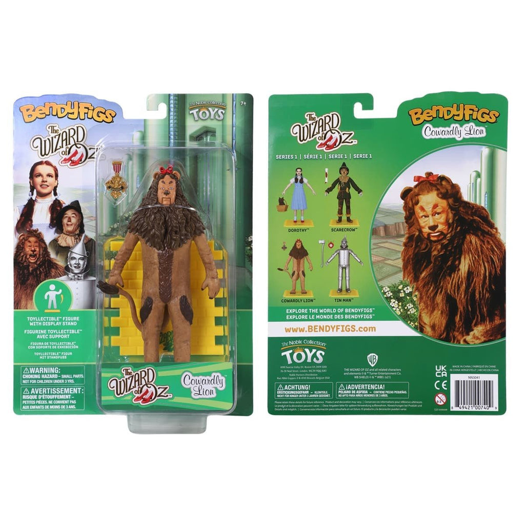 The Wizard of Oz: Cowardly Lion Bendyfig - Fans Geek Store