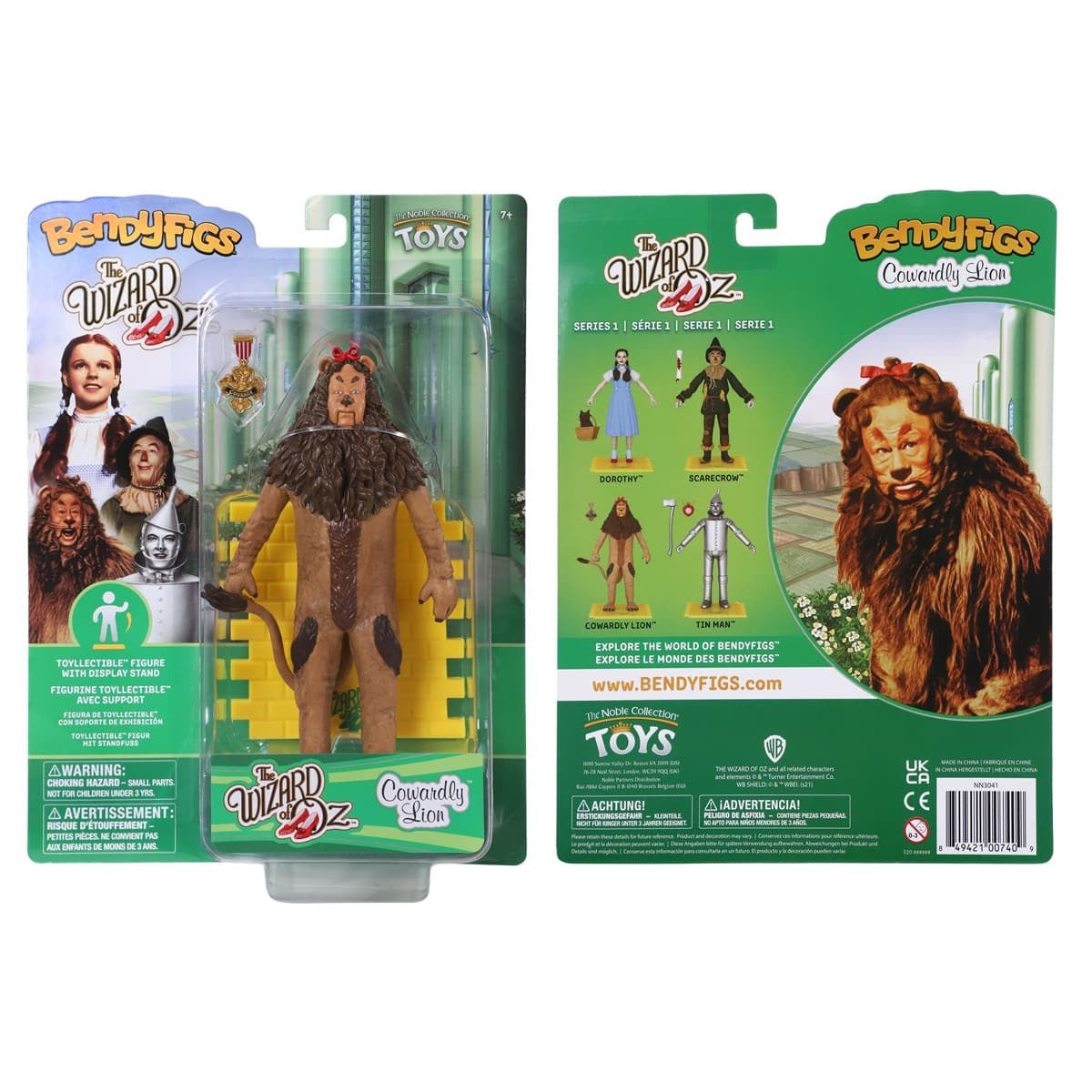 The Wizard of Oz: Cowardly Lion Bendyfig - Fans Geek Store
