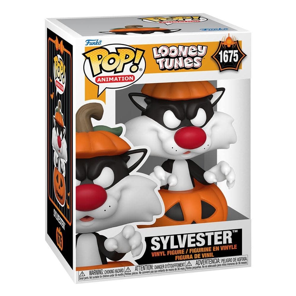 Looney Tunes Pop! Television Vinyl Figure Halloween Sylvester w/Pumpkin 9 cm - Fans Geek Store