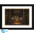 Lord of the Rings Ingelijste Poster Throne GB Eye 30x40cm