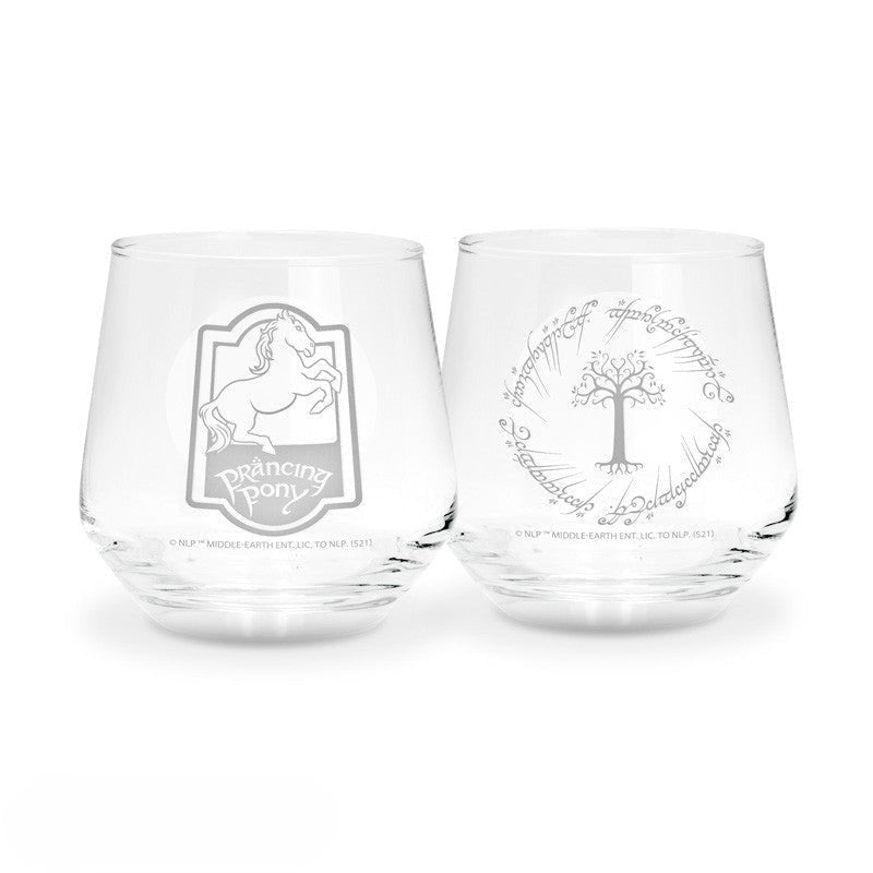 Lord of the Rings Glazenset Prancing Pony & Gondor 30cl (2 stuks) - Fans Geek Storeproduct_typeAbysse Corp