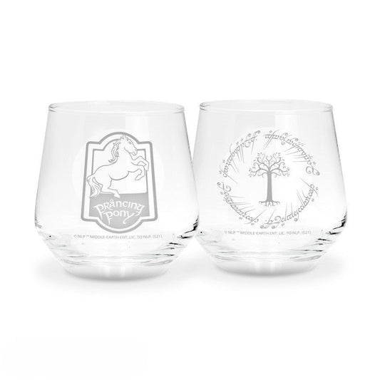 Lord of the Rings Glazenset Prancing Pony & Gondor 30cl (2 stuks) - Fans Geek Storeproduct_typeAbysse Corp