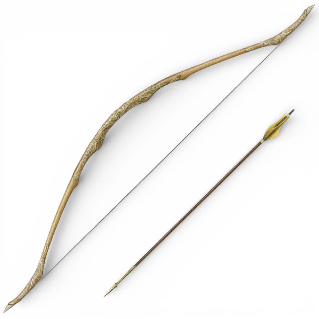 Lord of the Rings - Legolas Lothlorien Bow with arrow and wall display - Fans Geek Store