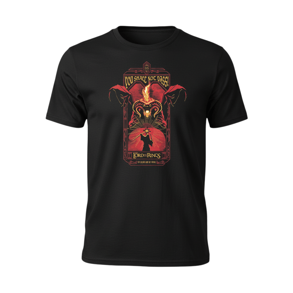 Lord of the Rings T-Shirt You Shall Not Pass - Fans Geek Storeproduct_typeABYstyle