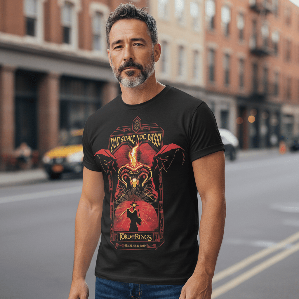 Lord of the Rings T-Shirt You Shall Not Pass - Fans Geek Storeproduct_typeABYstyle