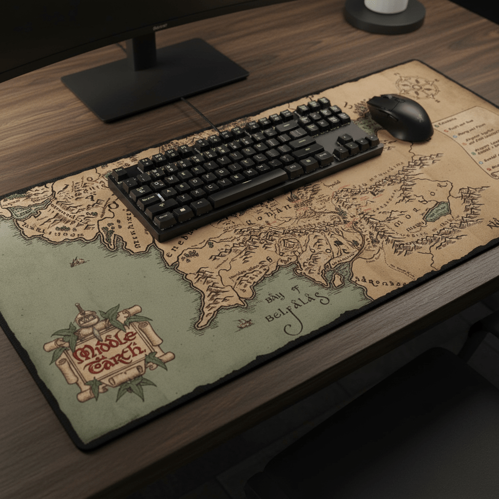 Lord of the Rings XXL Muismat Fellowship Travels - Fans Geek Storeproduct_typeABYstyle