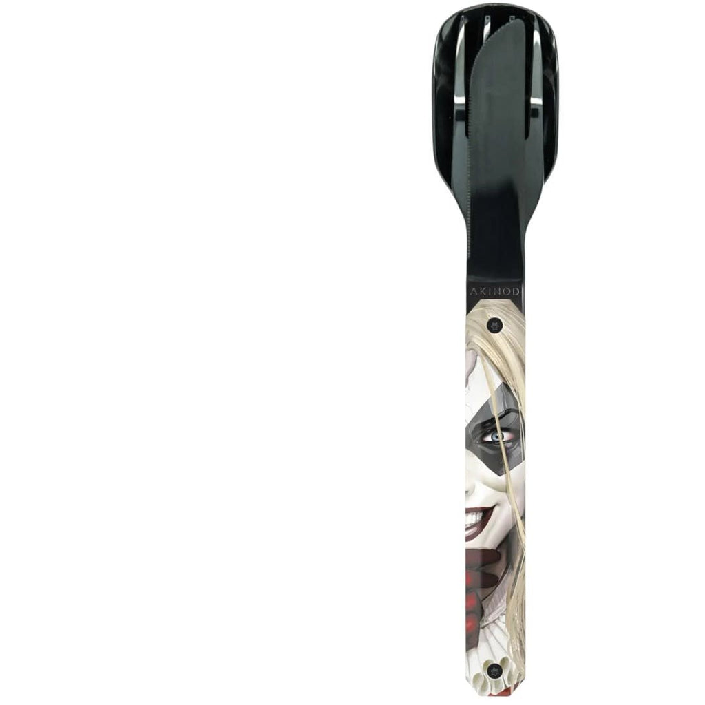Magnetic cutlery set black mirror Harley Quinn - Fans Geek Store