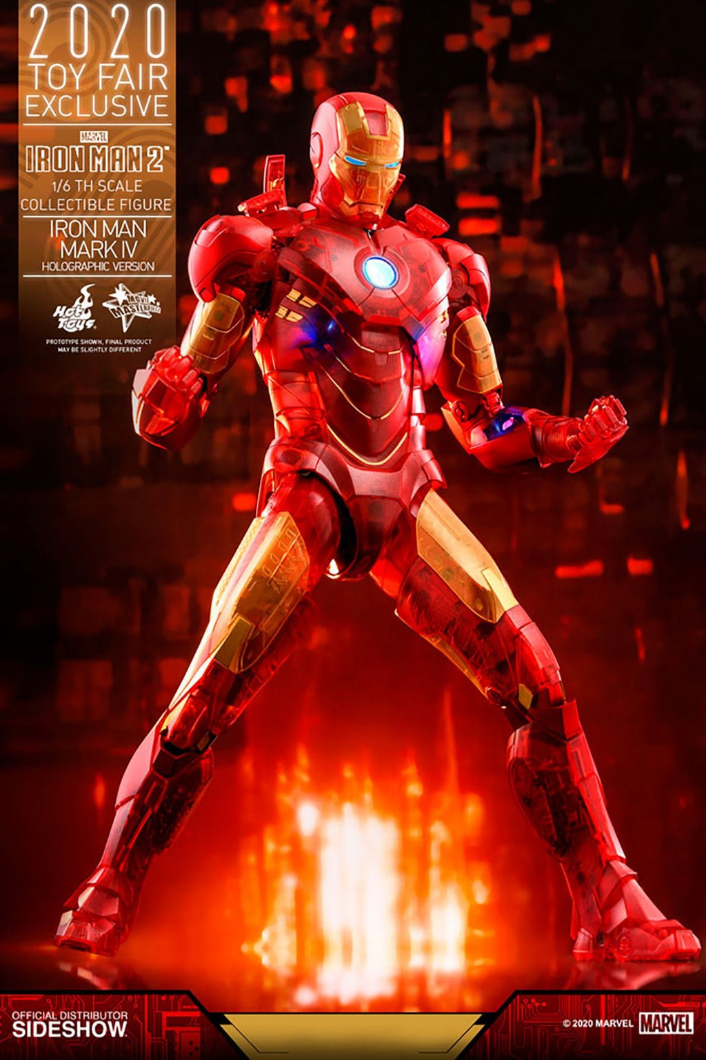 Marvel: Iron Man 2 - Exclusive Iron Man Mark IV Holographic Version 1:6 Scale Figure - Fans Geek Store