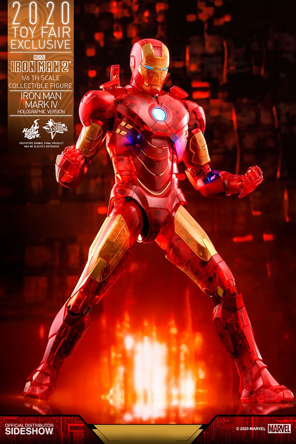 Marvel: Iron Man 2 - Exclusive Iron Man Mark IV Holographic Version 1:6 Scale Figure - Fans Geek Store