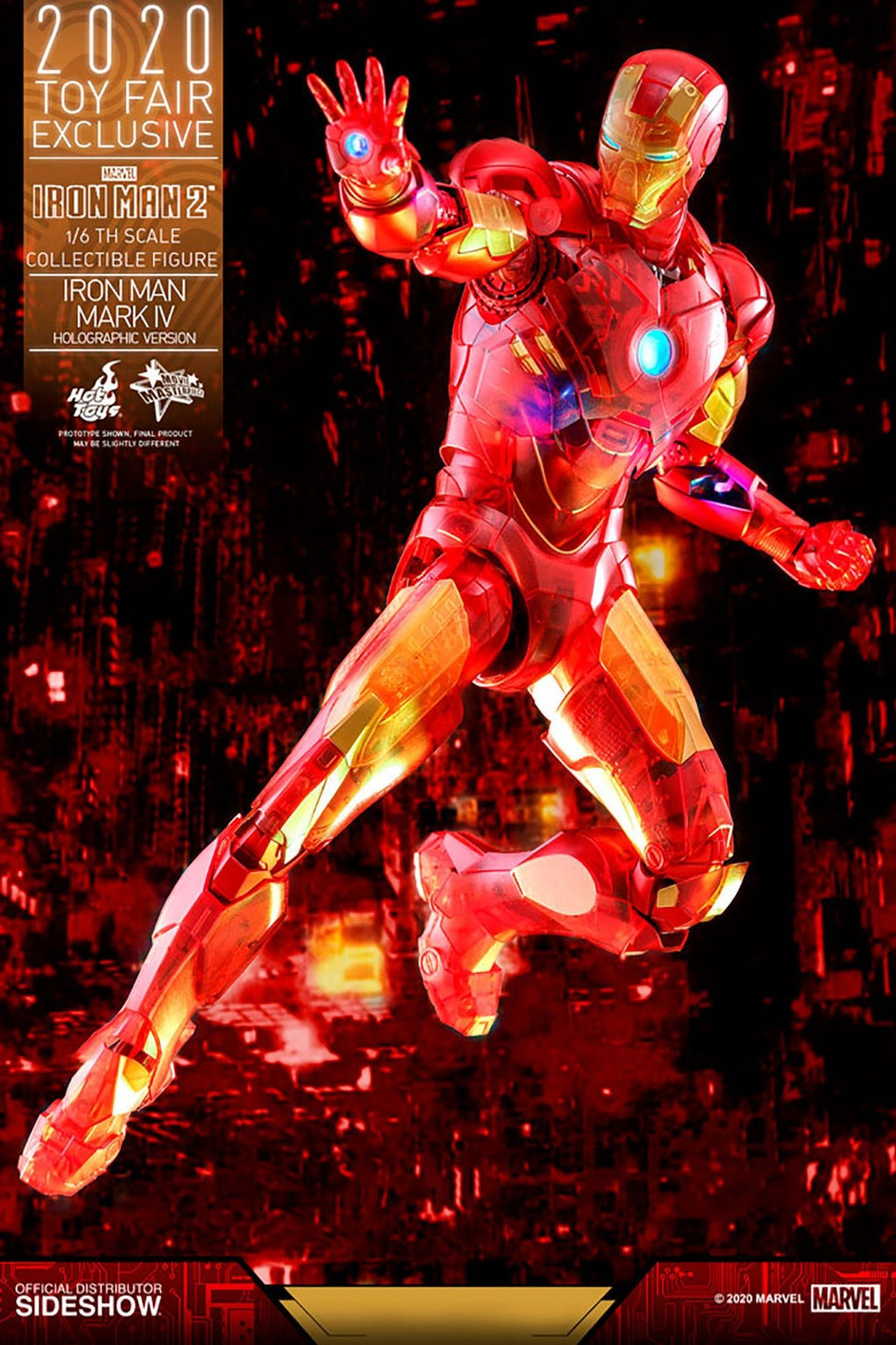 Marvel: Iron Man 2 - Exclusive Iron Man Mark IV Holographic Version 1:6 Scale Figure - Fans Geek Store