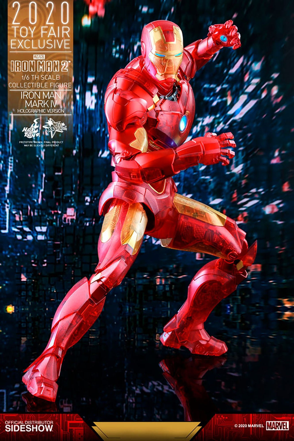 Marvel: Iron Man 2 - Exclusive Iron Man Mark IV Holographic Version 1:6 Scale Figure - Fans Geek Store