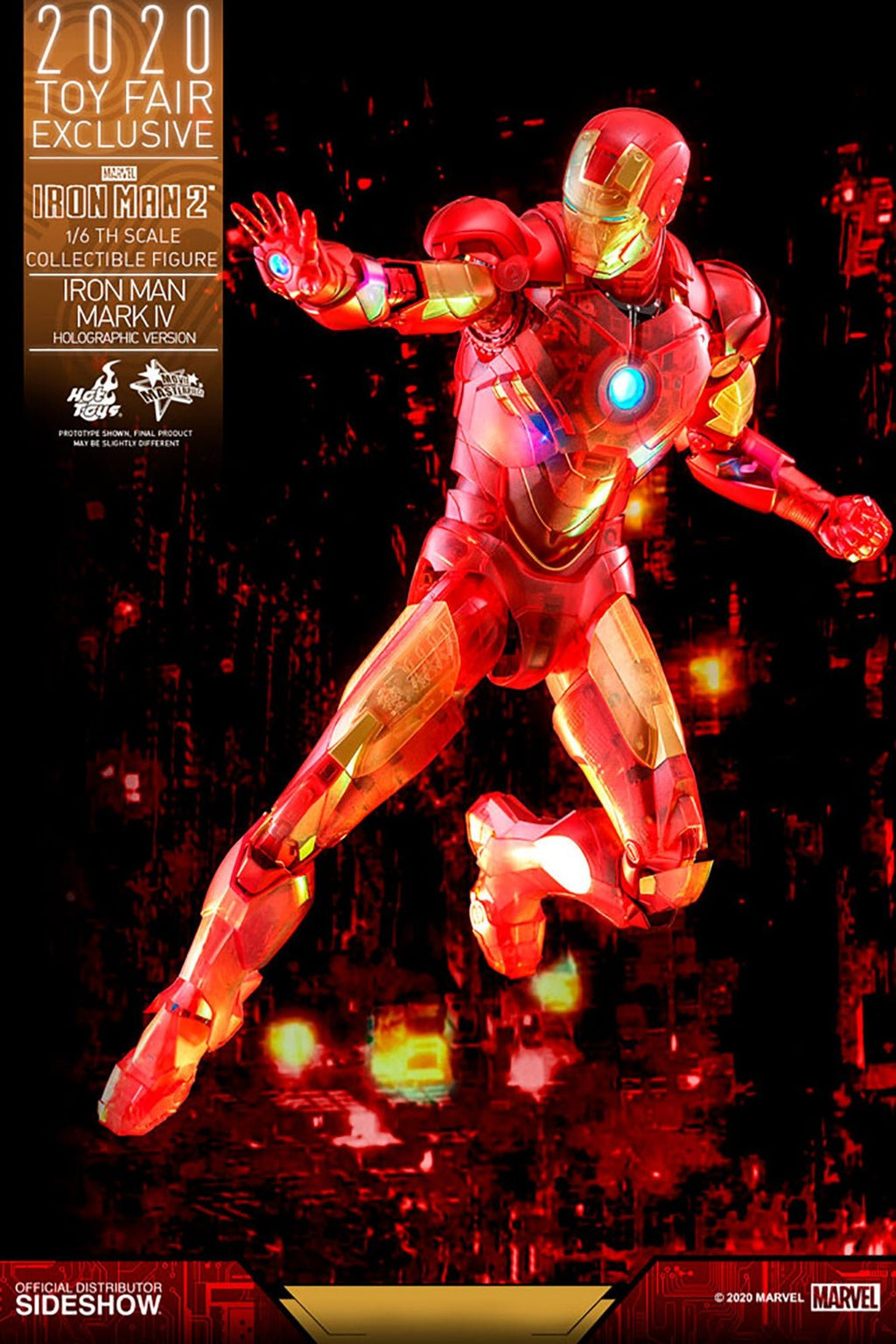 Marvel: Iron Man 2 - Exclusive Iron Man Mark IV Holographic Version 1:6 Scale Figure - Fans Geek Store