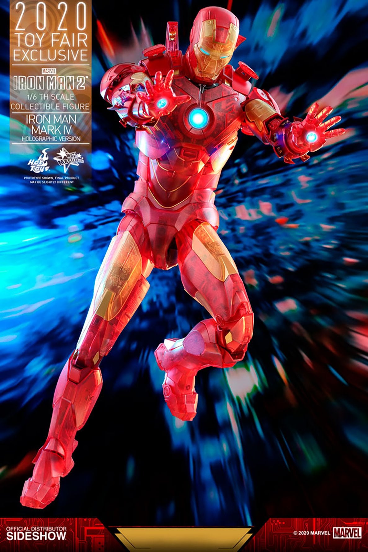 Marvel: Iron Man 2 - Exclusive Iron Man Mark IV Holographic Version 1:6 Scale Figure - Fans Geek Store