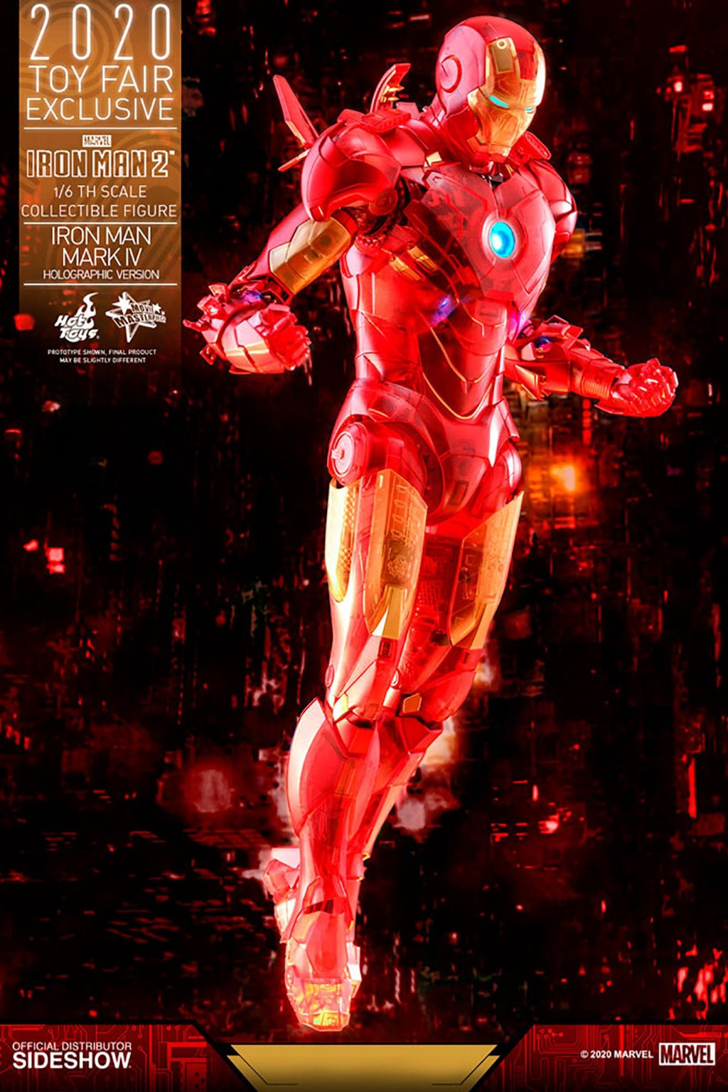 Marvel: Iron Man 2 - Exclusive Iron Man Mark IV Holographic Version 1:6 Scale Figure - Fans Geek Store