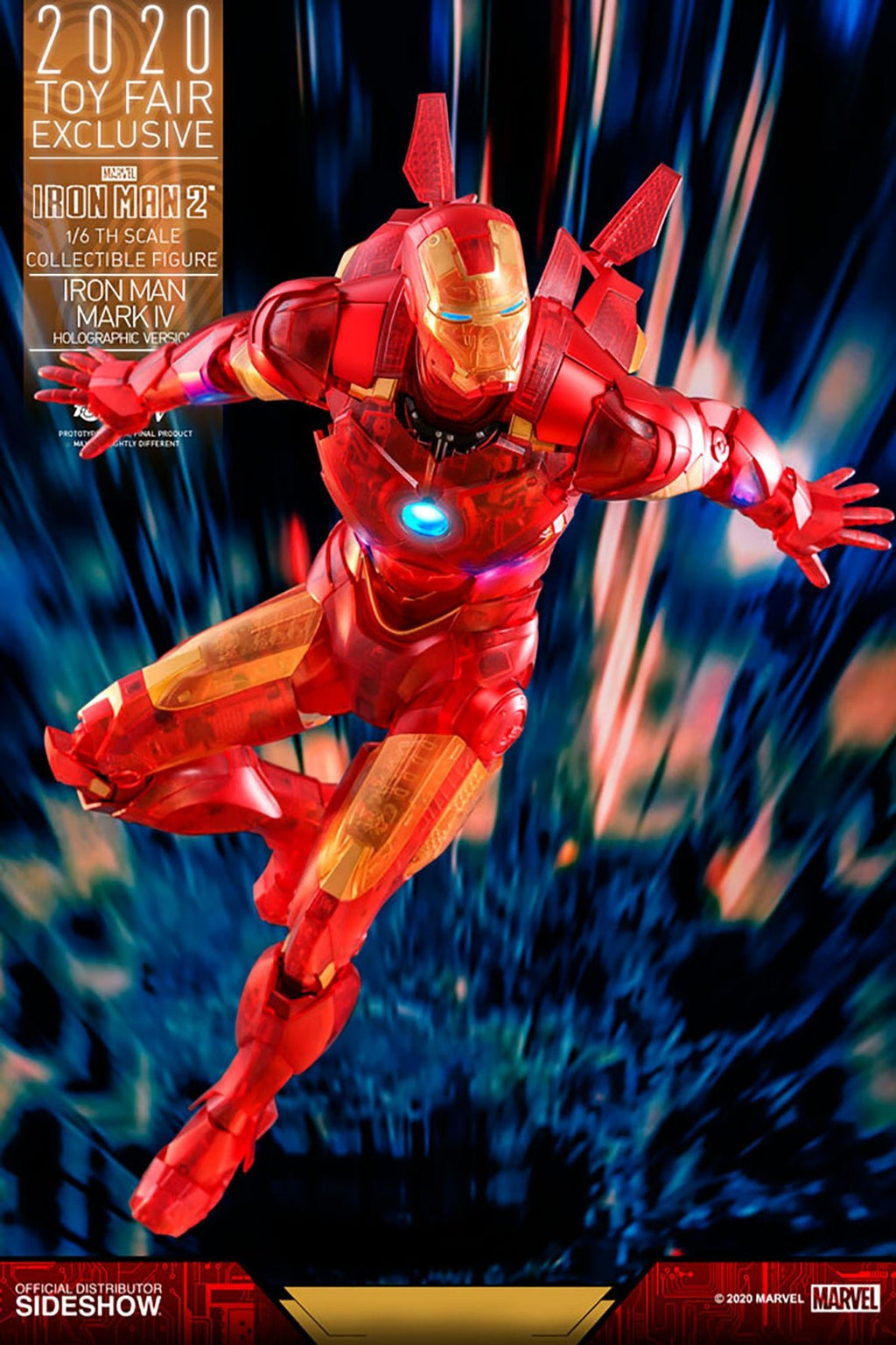 Marvel: Iron Man 2 - Exclusive Iron Man Mark IV Holographic Version 1:6 Scale Figure - Fans Geek Store