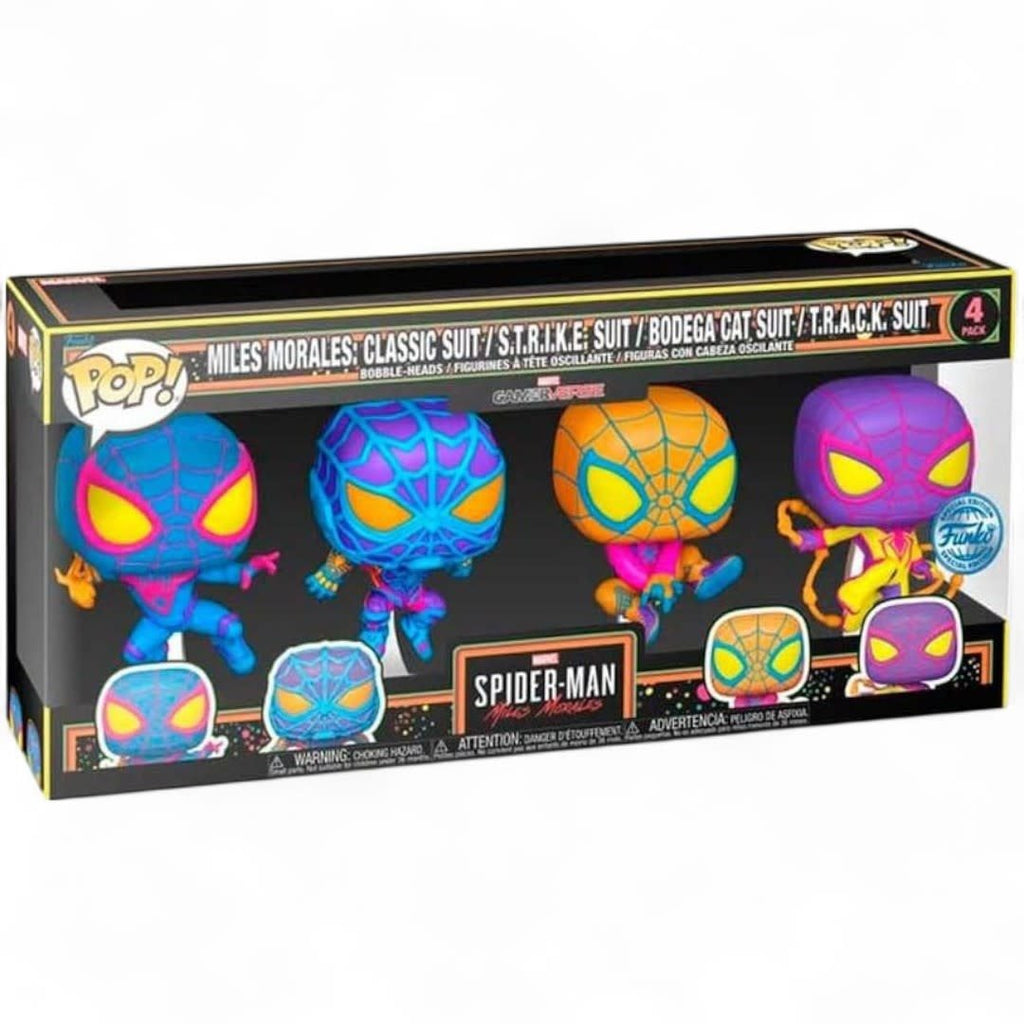 Marvel POP! TV Vinyl Figure 4 - Pack Miles Morales (BLKLT) - Fans Geek Store