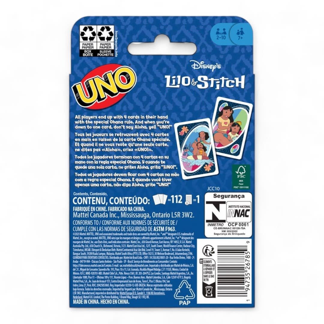 Lilo & Stitch Card Game UNO - Fans Geek Store