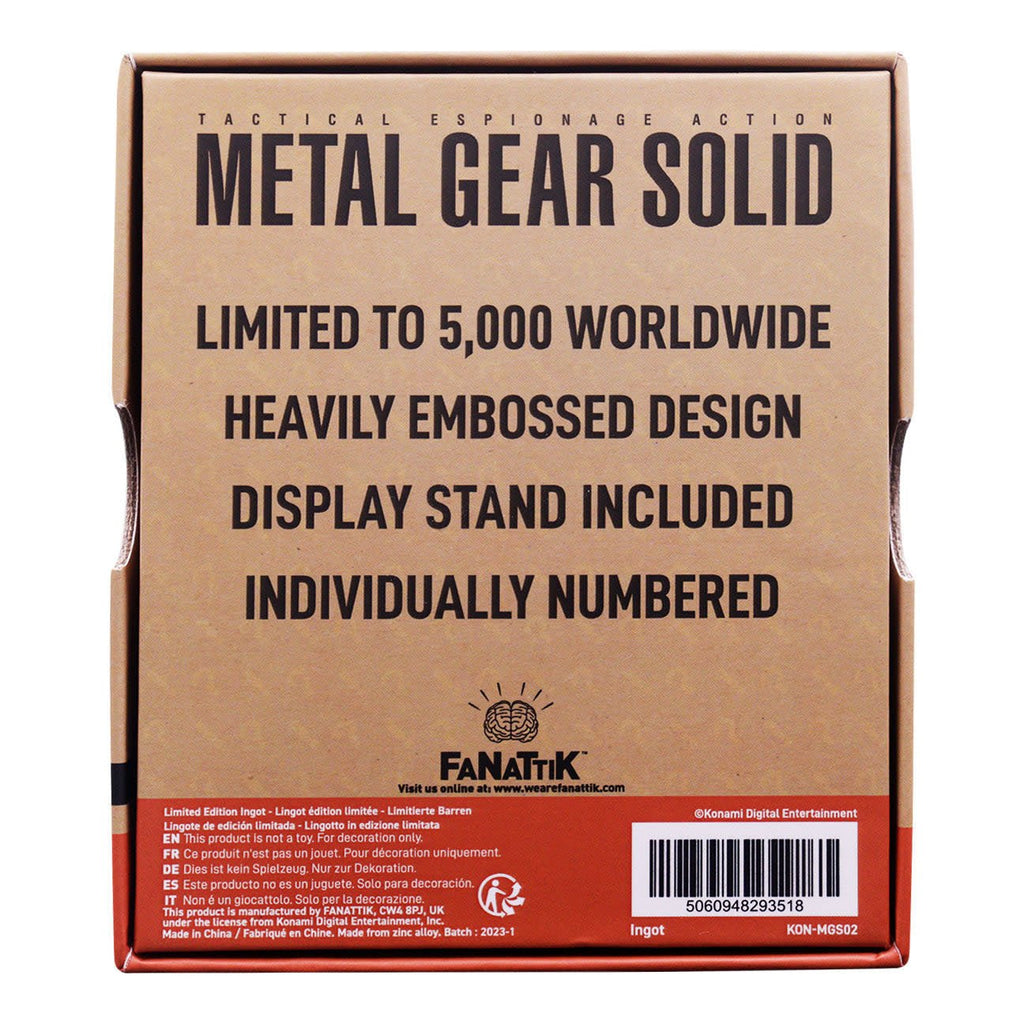 Metal Gear Solid FOXHOUND Insignia Limited Edition Ingot - Fans Geek Store