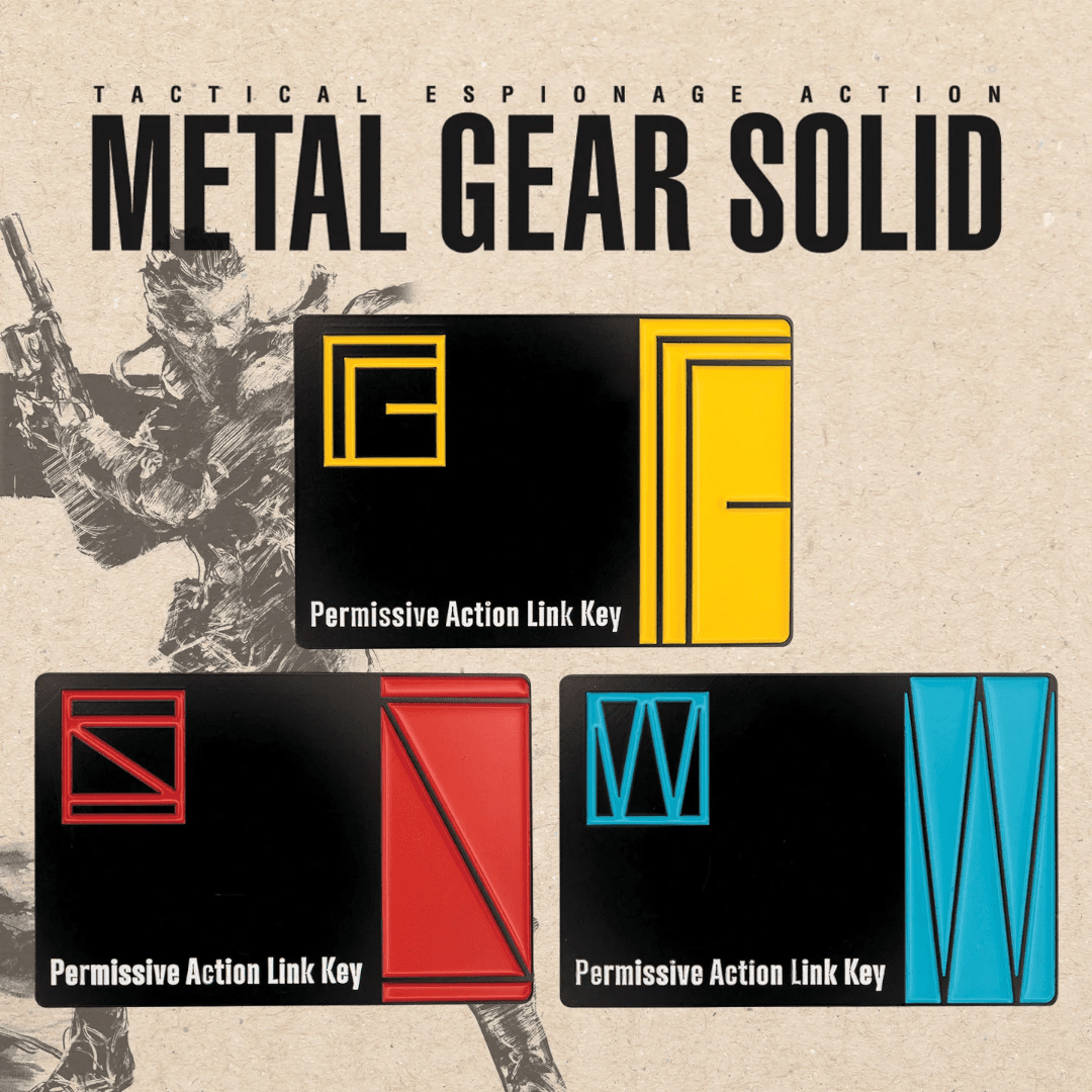 Metal Gear Solid Limited Edition Set of 3 key cards - Fans Geek Store