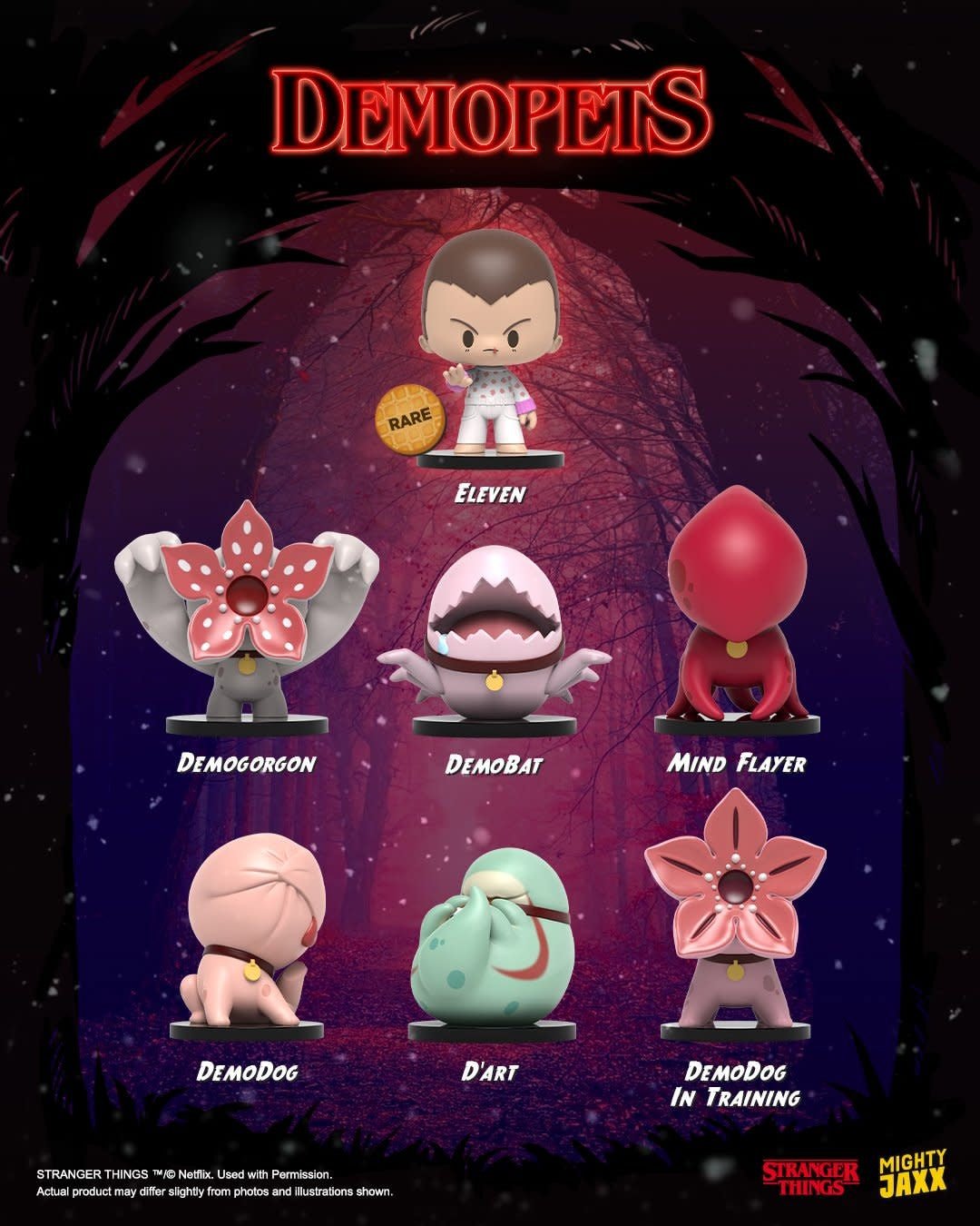 Stranger Things: Demopets 3.5 inch Vinyl Figure Blind Box ((Prijs per Stuk) - Fans Geek Store