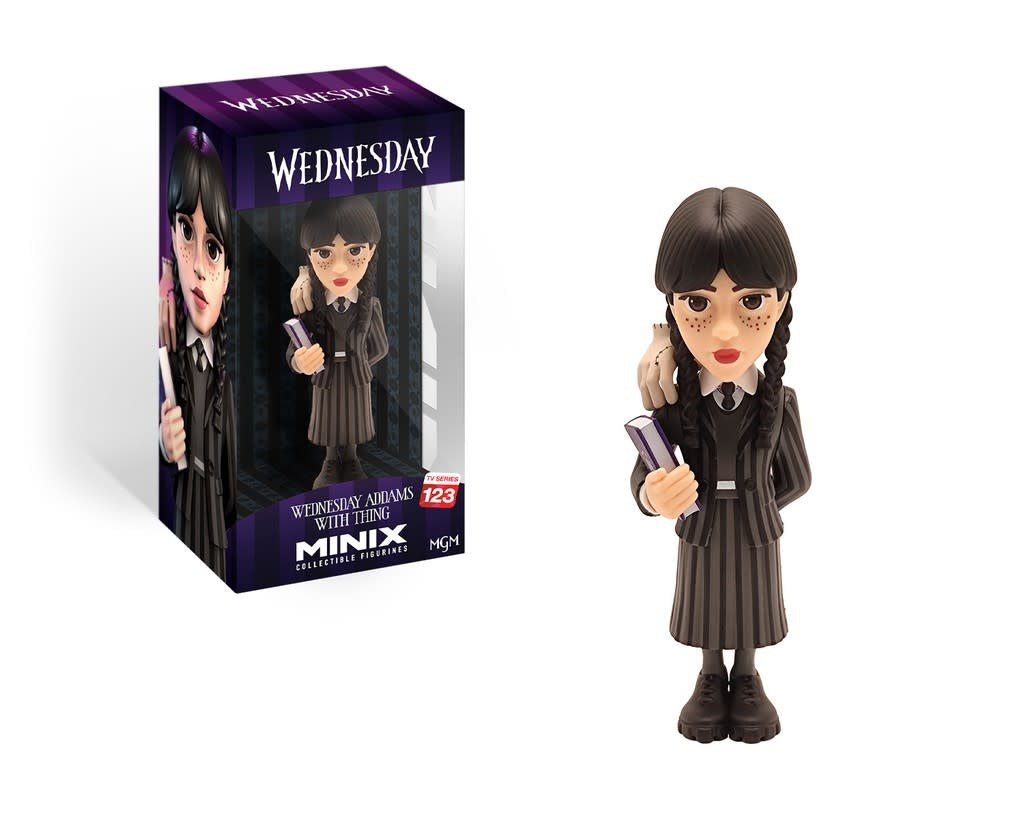 Wednesday: Wave 3 - Wednesday Addams with Thing 5 inch PVC Figure - Fans Geek Store