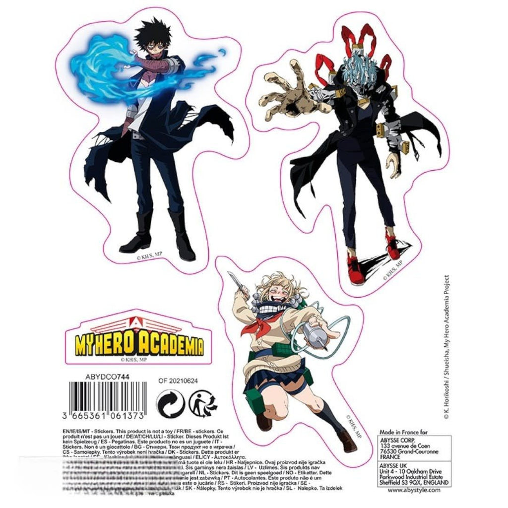 MY HERO ACADEMIA - Stickers - 16x11cm/ 2 sheets - Heroes Villains - Fans Geek Store