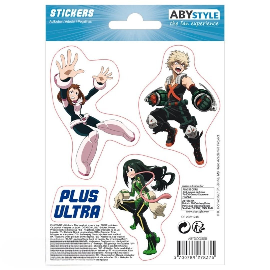 MY HERO ACADEMIA - Stickers - 16x11cm/ 2 sheets - UA High School - Fans Geek Store