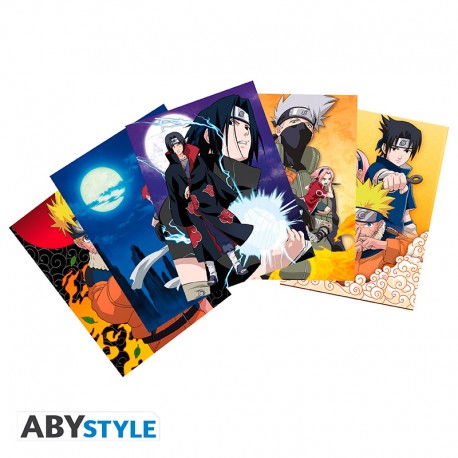 Naruto Briefkaarten Set 1 ABYstyle Papier 14.8x10.5cm