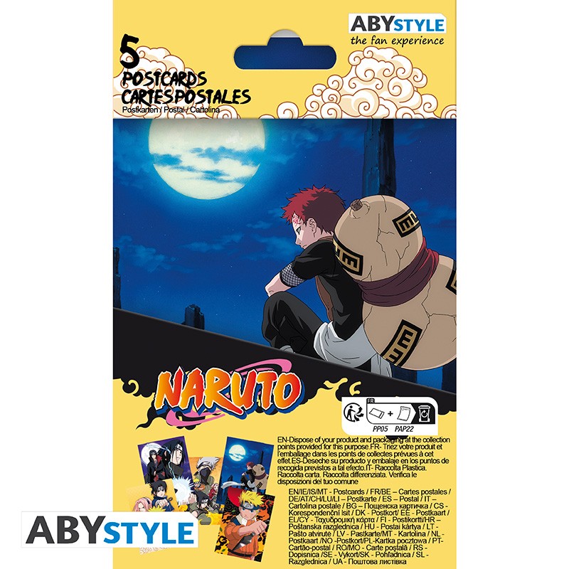Naruto Briefkaarten Set 1 ABYstyle Papier 14.8x10.5cm