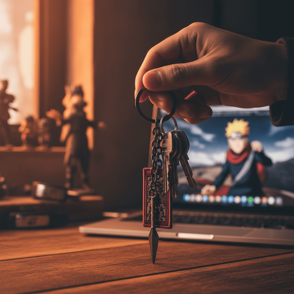 Naruto Shippuden 3D-sleutelhanger – Kunai & explosief zegel - Fans Geek Storeproduct_type#ABYstyle