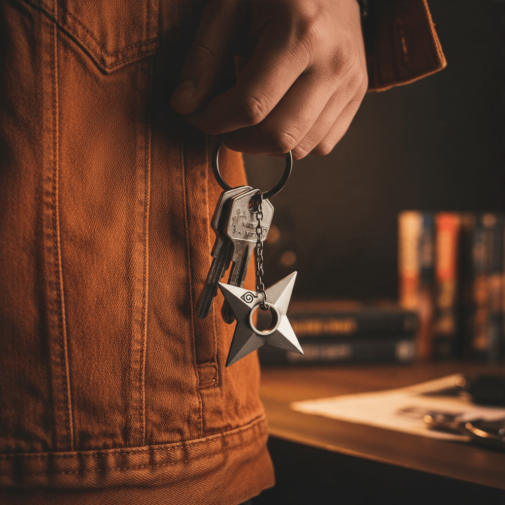 Naruto Shippuden 3D-sleutelhanger – Shuriken Konoha - Fans Geek Storeproduct_type#ABYstyle