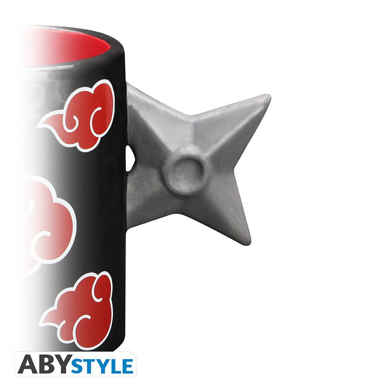 Naruto Shippuden Akatsuki mok met shuriken-handvat 460 ml - Fans Geek Storeproduct_type#ABYstyle
