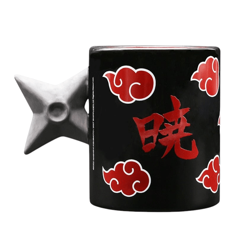 Naruto Shippuden Akatsuki mok met shuriken-handvat 460 ml - Fans Geek Storeproduct_type#ABYstyle