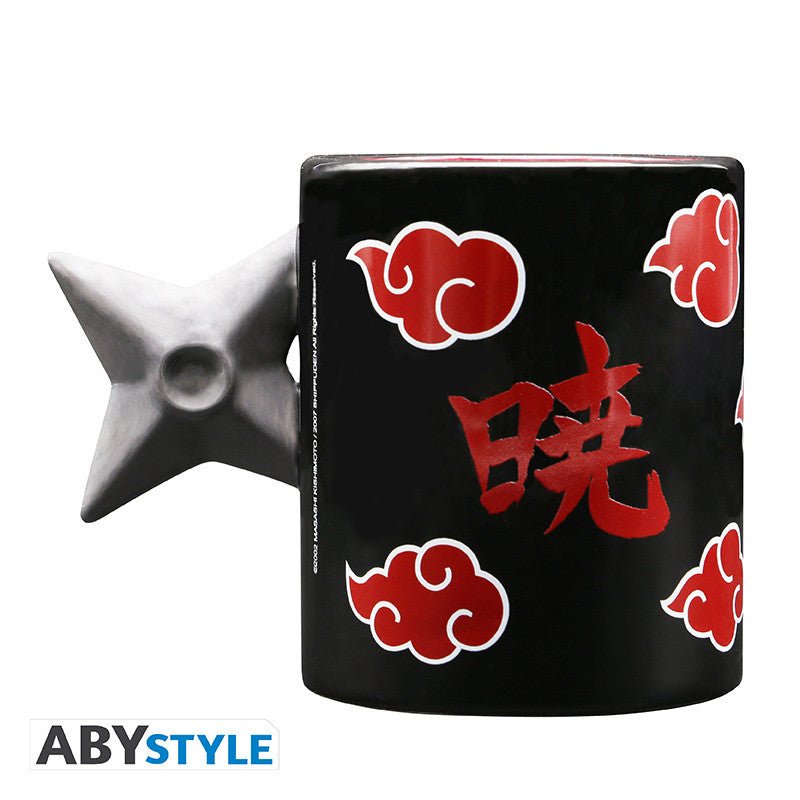 Naruto Shippuden Akatsuki mok met shuriken-handvat 460 ml - Fans Geek Storeproduct_type#ABYstyle